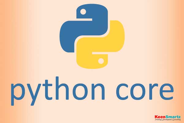 python core training by working professionals at keensmartz